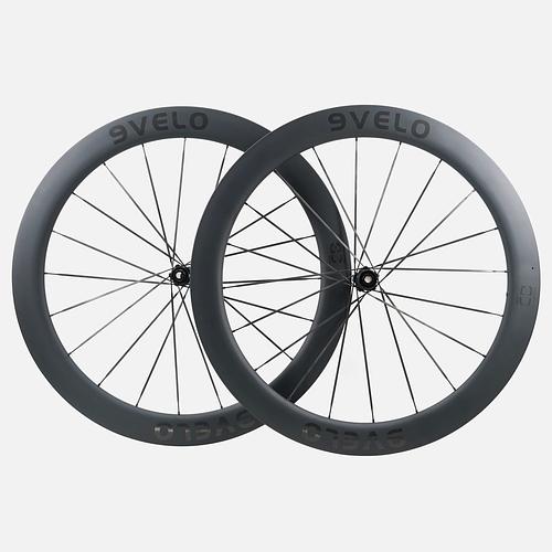 9Velo 2024 CD58 2.0 Road Disc Brake Carbon Spoke Wheelset
