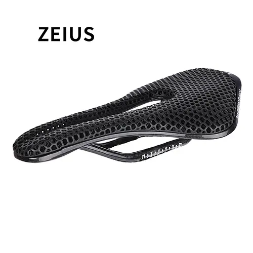 ZEIUS Bicycle 3D Printing Saddle Carbon Fiber Rails Ultra-light 174g Hollow Comfortable Road Bike MTB Honeycomb Cushion