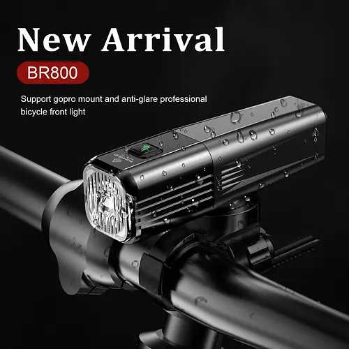 TOWILD BR800 800 lumens bicycle headlight glare flashlight USB charging headlight mountain bike riding equipment
