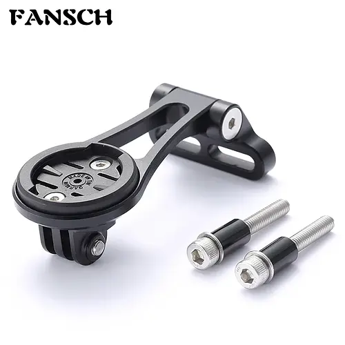 Garmin Wahoo Bryton Xoss IGPSPORT Computer Gopro Camera Bicycle Combo Mount Holder, Adjustable Out Front Stem Bike Mount