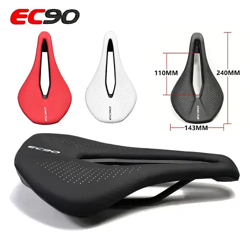 EC90 Bicycle Seat Saddle MTB Road Bike Saddles Mountain Bike Racing Saddle PU Breathable Soft Seat Cushion free shipping