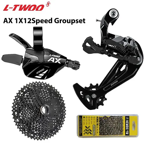 LTWOO AX 1X12S Groupset 12 Speed Shift Lever Ult-long Leg Rear Derailleur SUNSHINE HG Cassette 46T 50T 52T NEWBIE Chain 12V