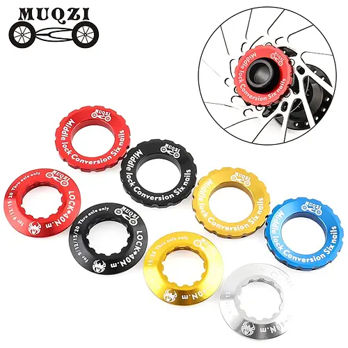 MUQZI Center Lock Cover Bike 6 Bolt Disc To Center Lock Ring Adapter