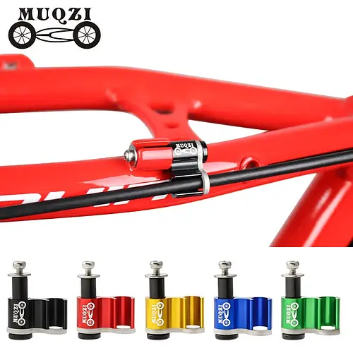 MUQZI 5PCS Cable Guide Adapter Bike Brake Shift Cable Clamps Hydraulic Hose Holder