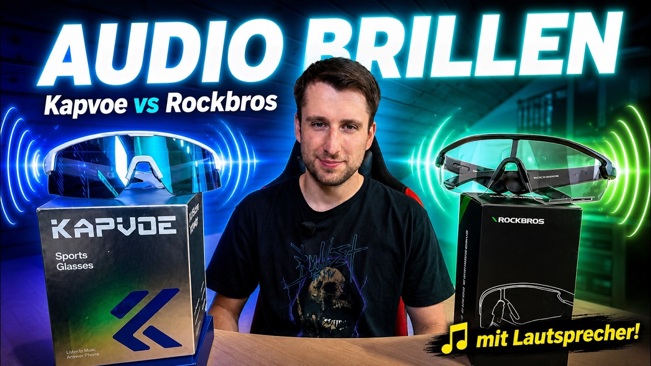 Diese Fahrradbrille spielt Musik?! 😱 Kapvoe vs. Rockbros von AliExpress im Test