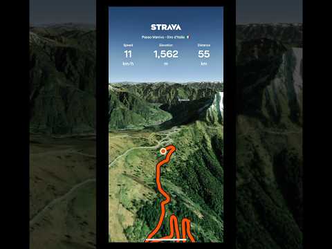 A cycling route in northern Italy in the mountains - Passo Maniva