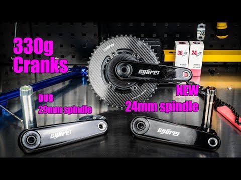CYBREI 24mm spindle version is HERE! 330g cranks!