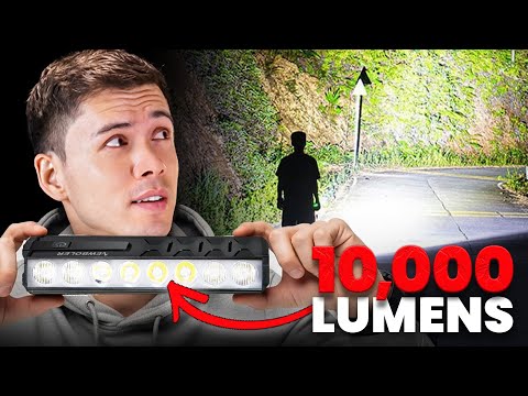 This 10,000 Lumen Bike Light From AliExpress is Insane (it FEELS illegal!)