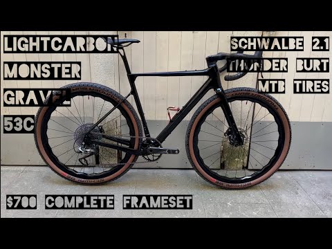Sub 2000€ Sub 8 kg Monster Gravel Build LIGHTCARBON Frame & Wheels