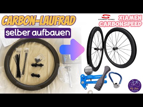 XM Carbonspeed Carbon-Laufrad selber bauen & zentrieren / Gravel-Laufradsatz d50cu33