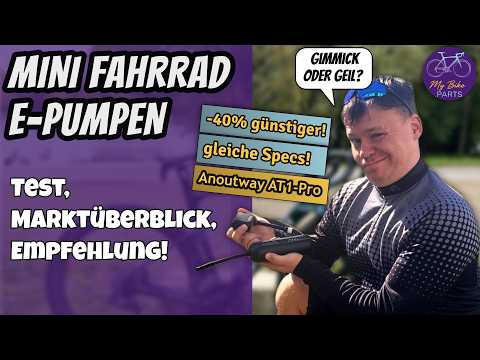 Akku Mini-Pumpen für unterwegs - günstigere baugleiche Alternative zu Markenmodellen getestet!