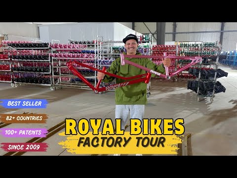 Where are Chinese Aluminum & Steel Bikes Made? Royal Bikes Factory Tour 