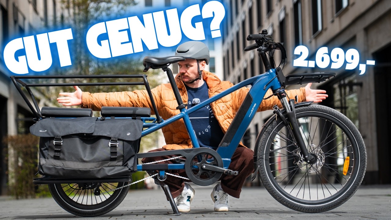 Decathlon E-Lastenrad Test: Longtail E THREE 500 im Alltag